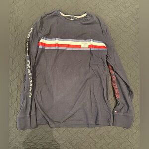 Long Sleeve Tommy Hilfiger Tee Navy Blue Size M